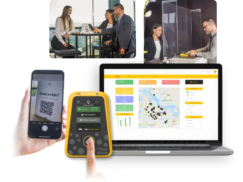 Taxi Butler device in use